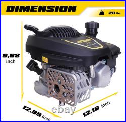Gas Engine Vertical Shaft, 4.4HP 173Cc 4-Stroke OHV Gas Motor with Primer for La