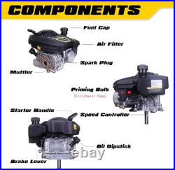 Gas Engine Vertical Shaft, 4.4HP 173Cc 4-Stroke OHV Gas Motor with Primer for La