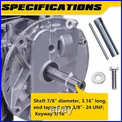 Gas Engine Vertical Shaft, 4.4HP 173Cc 4-Stroke OHV Gas Motor with Primer for La