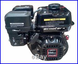 Gas Motor Petrol 196cc 6.5hp 3/4 Shaft Engine EPA Approved Go Kart Wood Chipper