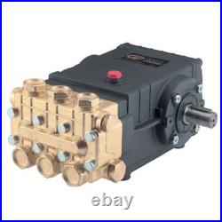 General Pump TSS1511 Pump, Triplex, 4GPM@3500PSI, 1450 RPM, 24mm Solid Shaft