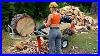 Gigantic Wood Splitters Crushing Logs Firewood Season 2025