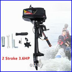 HANGKAI 3.6HP 2 Stroke Outboard Motor Gas Boat Engine Water Cooling Short Shaft