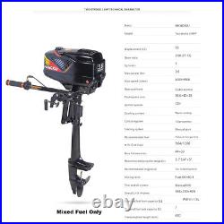 HANGKAI 3.6HP 2 Stroke Outboard Motor Gas Boat Engine Water Cooling Short Shaft