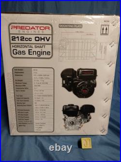 Hemi Predator 212cc Ohv Gas Engine Horizontal 3/4 Shaft 69730 6.5 HP New