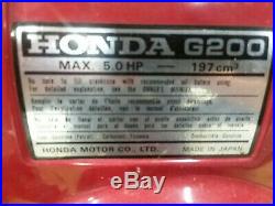 Honda G200 5hp gas engine side shaft excellent shape clean