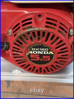 Honda GX160 5.5HP Gas Engine Horizontal 3/4 Keyed Shaft Tested Working