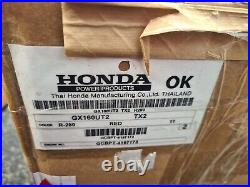 Honda GX160 Gas Engine GX160UT2TX2 horizontal shaft Threaded 5/8 x 2-7/16