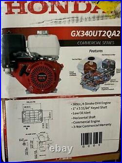Honda GX340UT2QA2 OHV Engine 1 Shaft P-9
