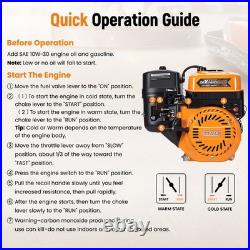 Horizontal Shaft 212cc Gas Engine 7HP OHV Recoil Start for Pressure Washer