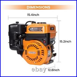 Horizontal Shaft 212cc Gas Engine 7HP OHV Recoil Start for Pressure Washer