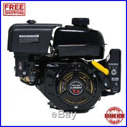 Horizontal Shaft Electric Start Gas Engine 7 HP 3/4 In Auto Decompression