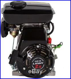 Horizontal Shaft Gas Engine LIFAN 5/8 in. 3 HP 97.7cc OHV Recoil Start Quieter