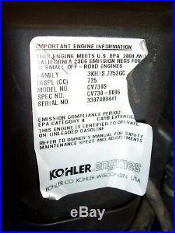 Kohler Command CV730V 0006 25hp Vert. Shaft ENGINE 1 X 3 3/16 John Deere G100