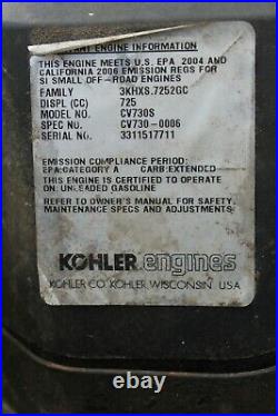 Kohler Command Twin 25 HP Vertical Shaft Engine Motor Cv730S John Deere G100