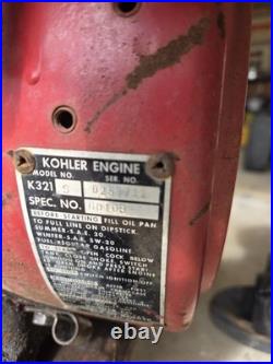 Kohler K 321S Horizontal Shaft Engine. 14 HP. Wheel Horse. Complete