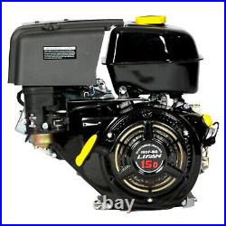 Lifan Lf190f-bq 1-inch 15 HP 420 CC OHV Recoil Start Horizontal Shaft Engine