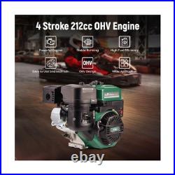 MaXpeedingrods 7HP 212cc Gas Engine, 4 Stroke OHV Horizontal Shaft Gasoline E