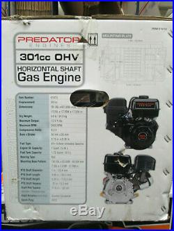 NEW! Predator Engines 61415 8 HP (301cc) OHV Horizontal Shaft Gas Engine
