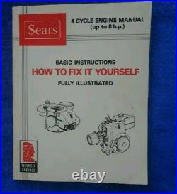 New Vintage H60 Tecumseh Horizonal Shaft engine Mini bike GoCart & service book