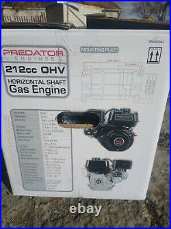 OHV Horizontal Shaft Gas Engine 6.5 HP (212cc) Go Cart Snowblower MiniBike EPA
