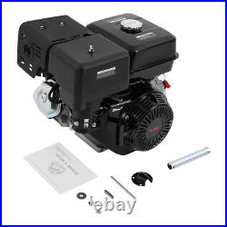OHV Horizontal Shaft Gas Engine Recoil Start 4-Stroke Gasoline Motor 420cc 15HP