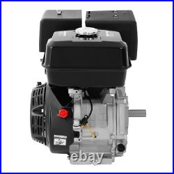 OHV Horizontal Shaft Gas Engine Recoil Start 4-Stroke Gasoline Motor 420cc 15HP