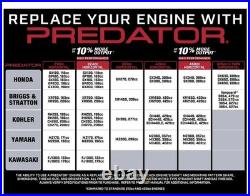 PREDATOR 13 HP 420cc OHV Horizontal Shaft Gas Engine EPA Powerful Splitter Pumps