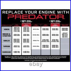 PREDATOR 6.5 HP (212cc) OHV Horizontal-Shaft Gas Engine, CARB PREDATOR 6.5 HP (212cc) OHV Horizontal-Shaft Gas Engine, CARB