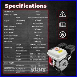 Petrol Gas Engine For Honda Gx160 Ohv 5.5hp 20 mm 0.79 inch Diameter Drive Shaft