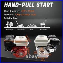 Powerful 212cc Horizontal Shaft Gas Engine Ideal for Compressors & Pumps
