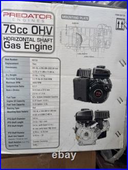 Predator 69733 3HP (79cc) OHV Horizontal Shaft Gas Engine