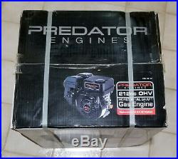 Predator Engines, 212cc OHV, Horizontal Shaft, Gas, 6.5HP Replacement NEW IN BOX