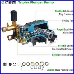 Pressure Washer Pump 3000 PSI 3.1 GPM Triplex Plunger 3/4 Inch Shaft Gas Engine