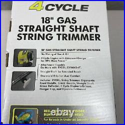 Ryobi 4-Cycle 30cc Straight Shaft Gas Trimmer Expand It Attachment Capable