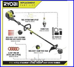 Ryobi RY4CSS 4-Cycle 30cc Attachment Capable Straight Shaft Gas Trimmer