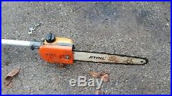 Stihl Pole Saw engine / shaft ht 75 it will crank with gas in carb g383
