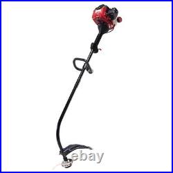 Troy-Bilt Gas Trimmer 25 cc 2-Cycle Engine Curved Shaft Fixed Line Trimmer Head