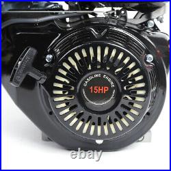 Used 15HP 4 Stroke OHV Single Horizontal Shaft Air cooling Gas Engine 90x66mm US