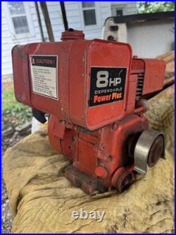 VINTAGE BRIGGS & STRATTON 8hp OLD Gas ENGINE Snowblower Motor Side shaft 1979