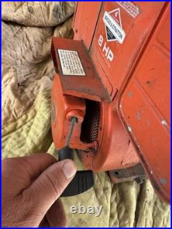 VINTAGE BRIGGS & STRATTON 8hp OLD Gas ENGINE Snowblower Motor Side shaft 1979
