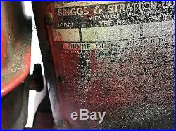 VTG Briggs & Stratton Model 8 Type 108033 Engine 5/8 X 2 1/4 Shaft UNTESTED