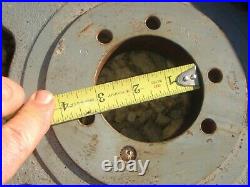 Vintage Antique Cast Iron 18 Flat Belt Pulley Line Shaft Gas Hit Miss Engine