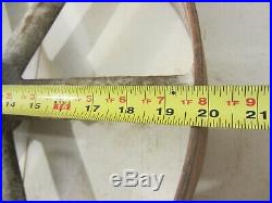 Vintage Antique Cast Iron 20 Flat Belt Pulley Line Shaft Gas Hit Miss Engine 4