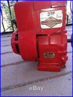 Vintage Briggs & Stratton B&S 2hp Gas engine original 60102 Hoizontal shaft 60's