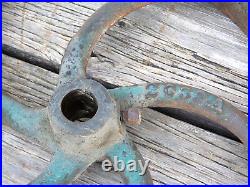 Vintage Line Shaft Hit-Miss Steam Gas Engine Flat Belt Pulley 16-1/4 D 3-1/8 W