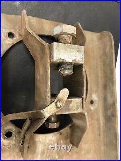 Vintage Small engine crank shaft straightening tool With Wall Bracket