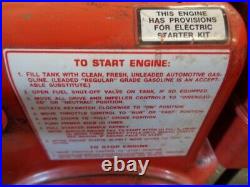 Vintage Tecumseh HM80 Horizontal Shaft Engine with Electric Start