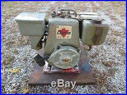 Vtg CLINTON 3.5 HP Gas Engine 404 0100 Horizontal Shaft L R H Labaw Pump Go Kart