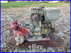 Vtg CLINTON 3.5 HP Gas Engine 404 0100 Horizontal Shaft L R H Labaw Pump Go Kart